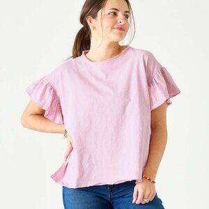 Mersea Pink Juliette Sunwashed Tee Size Small/Medium